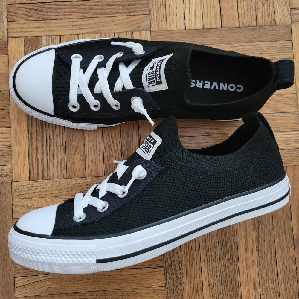 Converse Chuck Taylor Stretch Knit Black and White Low-Tops